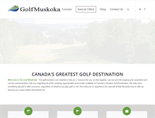 Tablet Screenshot of golfmuskoka.com